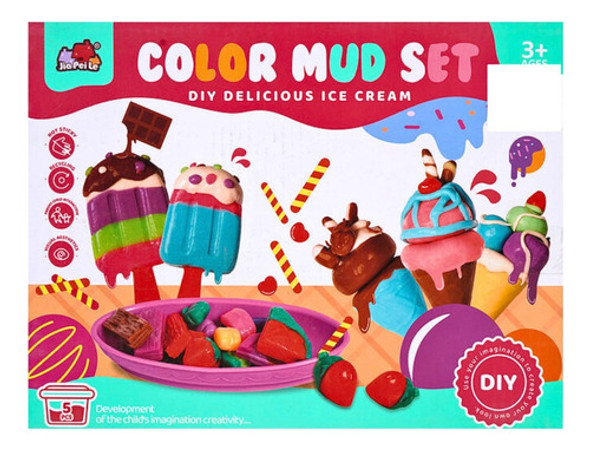 Set Con Accesorios Para Hacer Helados De Plastilina-okidoki. 0