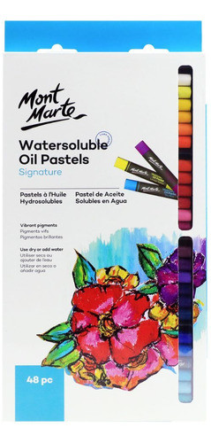 Set 48 Oleo Pasteles Acuarelables Signature Mont Marte 0