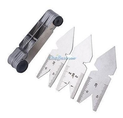 52pcs Acero Inglés Wyeth Rosca Pitch Centro Calibre Herramie 0