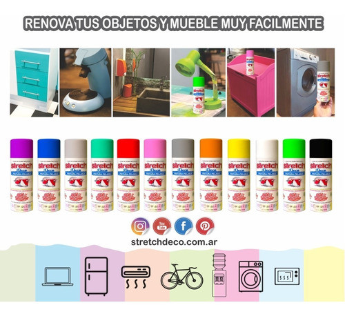 Stretch Deco Pintura Removible Pelable Negro 1