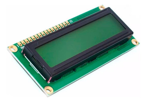 Display Lcd 16x2 Com Backlight Verde E Escrita Preta 0