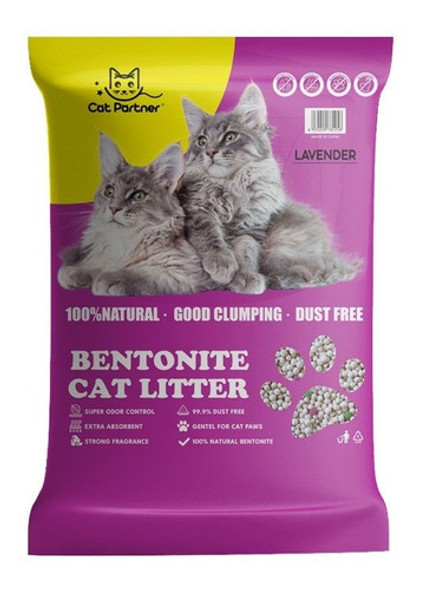 Arena Aglomerante Gato Cat Partner 8kg Lavanda Con Regalo 0