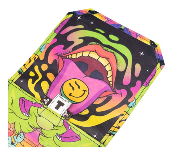 Tabaquera De Diseño Tobac Psicodelica C/cierre Magnético. 1