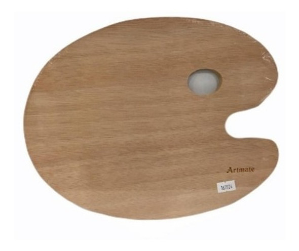 Paleta De Madera Pintor Artmate 24x30cm 1 Paleta De Madera Pintor Artmate 24x30cm 1