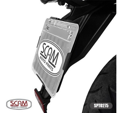 Portamatricula  Cb500x 2013-2017 Scam Mk Motos 0