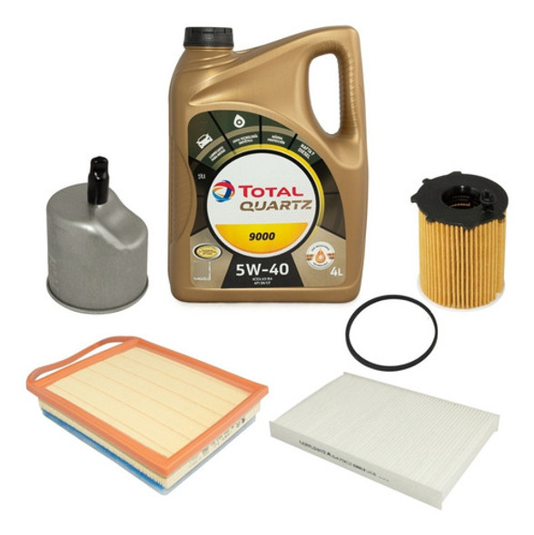 Kit 4 Filtros + Aceite Peugeot 308 1.6 Hdi 0