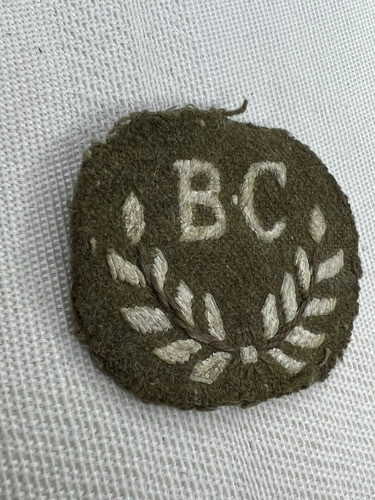 Parche De Formación Británica Bren C Original Segunda Guerra 1