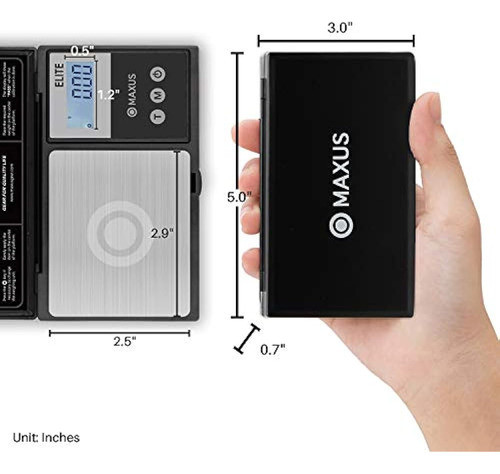 Báscula De Precisión De Gramo 200g X 0.01g, Maxus Elite Básc 1