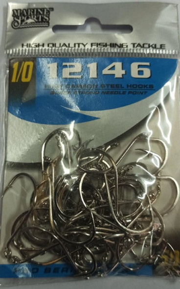 Anzuelos 12146 Nickel Nro 1-0 Marine Sports - Pack 50 Unid 0