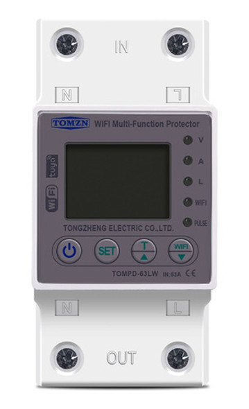 Tman 63a Wifi Switch Tuya Meter Kwh Meter Circuito De Mediçã 0