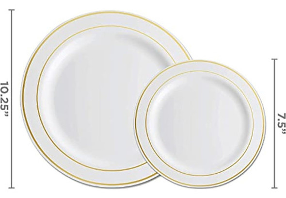 Munfix Platos De Plástico Para Fiesta De Boda, 60 1