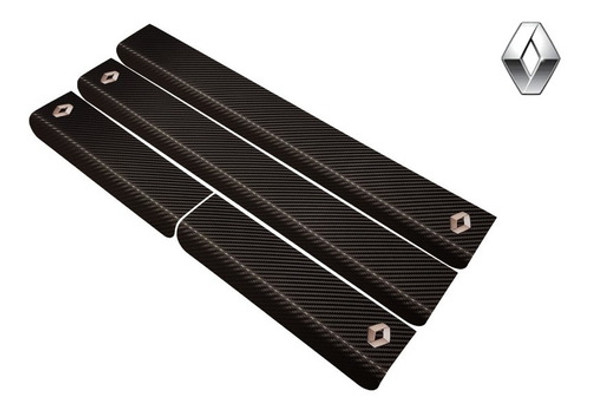 Cubre Zocalos Carbono Renault 21 Logo Resinado 0 Cubre Zocalos Carbono Renault 21 Logo Resinado 0