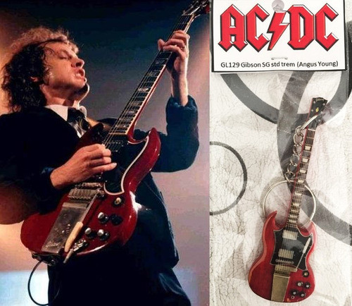Pack X3 Guitarra Llavero Gibson Ac Dc (o Surtido A Elec) 1