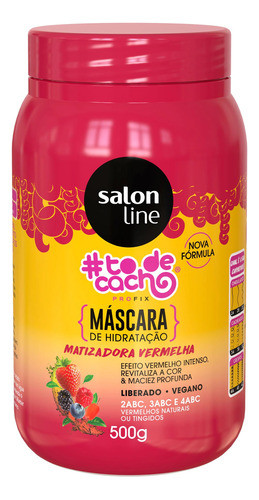 Mascara Matizadora Salon Line Rojo Vegana Brillo  500g Profi 0