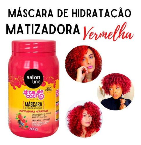 Mascara Matizadora Salon Line Rojo Vegana Brillo  500g Profi 1