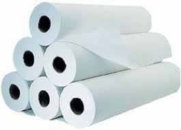 Rollo Bobina Papel Camilla Tienda Celeste 50 Cm. X 5 Kg. 0