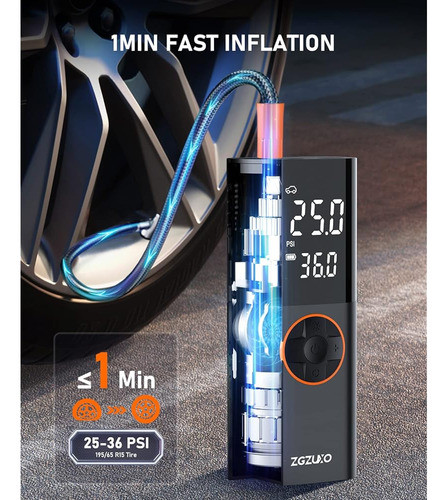 Compresor De Aire Portátil Del Inflador De Neumáticos Zgzuxo 1