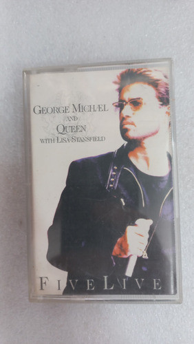 Fita K7 Cassete George Michael & Queen Five Live (excelente) 0