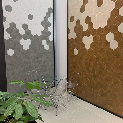 Cerámica Piso Pared Hexagonal 20x23cm Ceral Varios Colores 1