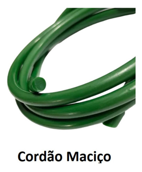 Cordão De Pu Correia Redonda Pu Verde 10mm - 5 Metros 1