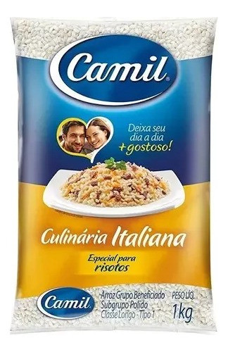 Arroz Culinária Italiana Tipo 1 Para Risoto 1kg - Camil 0
