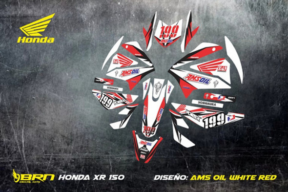 Kit De Calcos Honda Xr 150 L Nuevos Diseños 1 Kit De Calcos Honda Xr 150 L Nuevos Diseños 1
