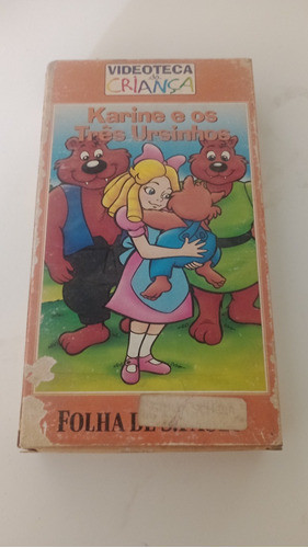 Vhs Karine E Os Três Ursinhos 0