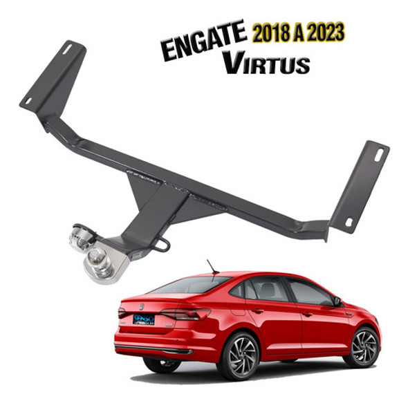 Reboque Engate Rabicho Vw Virtus 2018 2019 2020 21 2022 2023 1