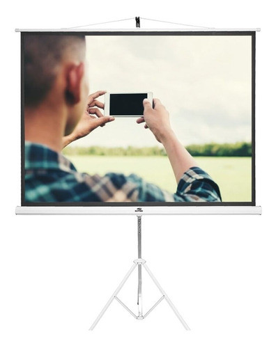 Tela De Projeção Tripé 4:3 Full Screen 203x152 Cm 100 Pol 0