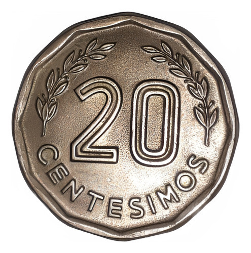 Moneda Uruguaya De 20 Centesimos Del Año 1976 0