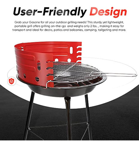 Gas One - Parrilla De Carbón Portátil De 16 1