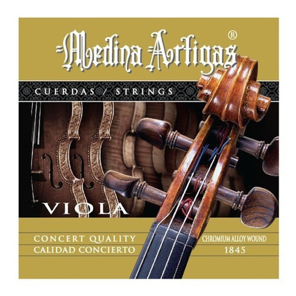 Encordado Para Viola Medina Artigas Medium Cromo 1845 0