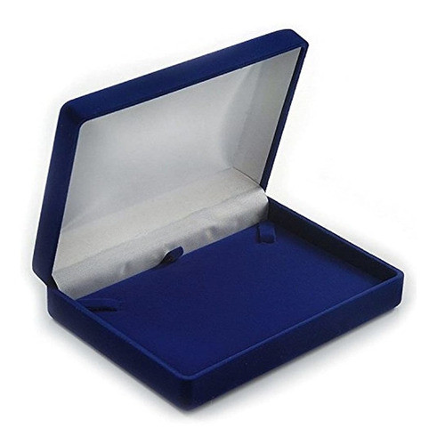 Lujo Azul Velveton Brochecolgantependientespeine Joyero 0