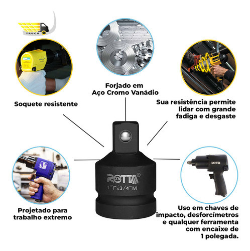 Soquete De Redução Uma Polegada Para 3/4 Pito Cachimbo 1