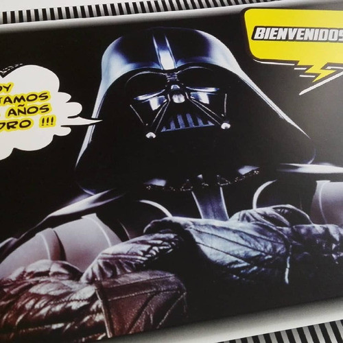 Star Wars Cartel Bienvenida Cumpleaños 0