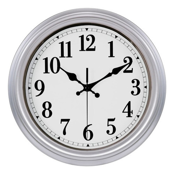 Reloj De Pared Retro De 12 Pulgadas, Silencioso, Sin Tictac, 0