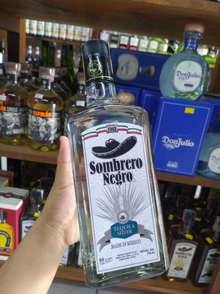 Tequila Mexicana Sombrero Negro Silver Garrafa - 750ml 1