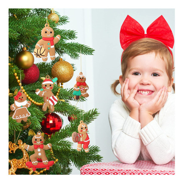 24 Piezas De Jengibre Hombre Adornos De Navidad Colgantes Pa 1 24 Piezas De Jengibre Hombre Adornos De Navidad Colgantes Pa 1
