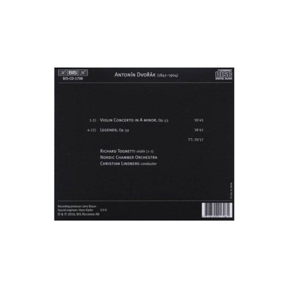 Dvorak/tognetti/nordic Chamber Orch/lindberg Violin Concerto 1