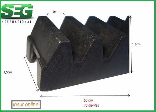 10 Repuesto  Seg Reforzado Porton Corredizo 50 Cm 1