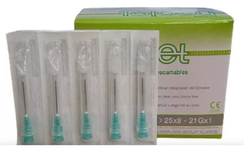 Aguja Descartable 25/8 (21gx1) X100 U.  Neojet 0