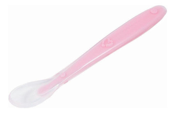 Colher Silicone Baby Rosa Buba 1
