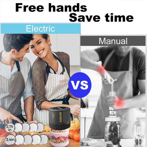 Seladora Elétrica A Vácuo Para Frasco De Vidro, Kit De Vácuo 1