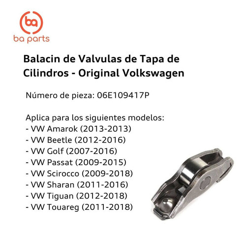 Balacin Válvulas De Tapa De Cilindros Vw Amarok Sharan 2009 1