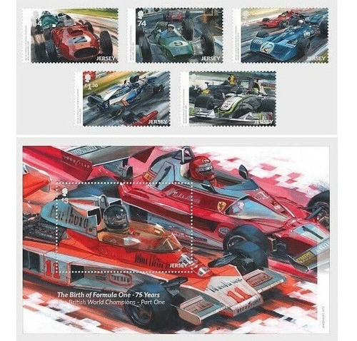 2021 Automovilismo- Formula 1- Jersey (bloques+sellos) Mint 0