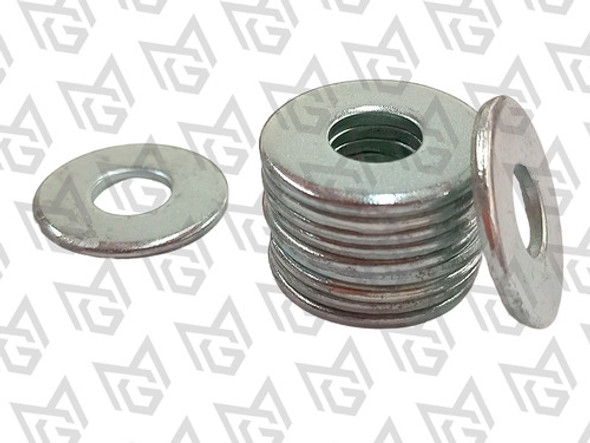 Arandelas Planas Zincadas 3/8  X 100unid 1