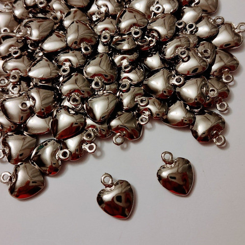 5 Dije Corazón Colgante - Armado Bijouteria Artesanias 1