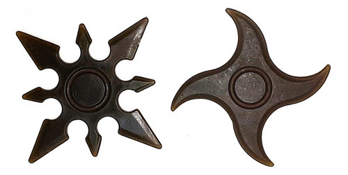 X2 Estrellas Ninja De Plástico Juguetes Vintage 0