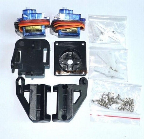 Kit Pan Tilt + 2 Servo Sg 90  Arduino  Smartcar  Drone 1