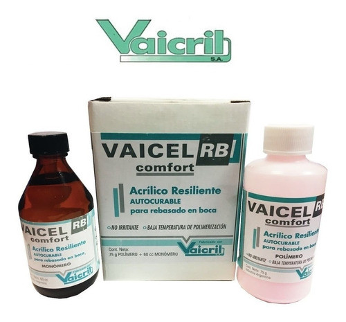 Acrilico Rebasado En Boca Vaicel Rb Comfort No Irritante 0